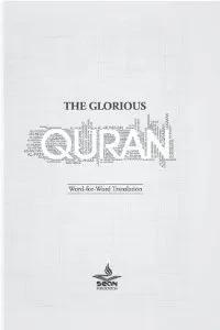 The Glorious Quran : Word for Word Translation