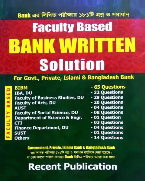 Faculty Based BANK WRITTEN Solution